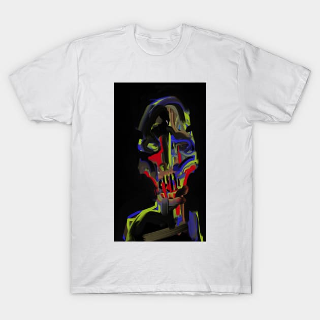 Coloured Me Bad - Hand Drawn Digital Print T-Shirt by ObKrux